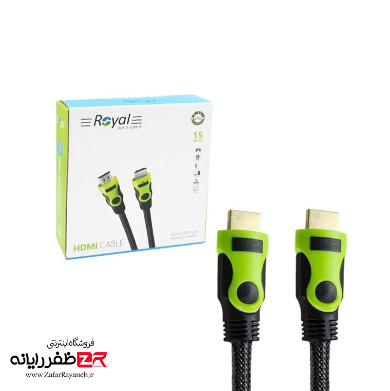 کابل HDMI شیلد رویال مدل Royal FHD به طول 15 متر