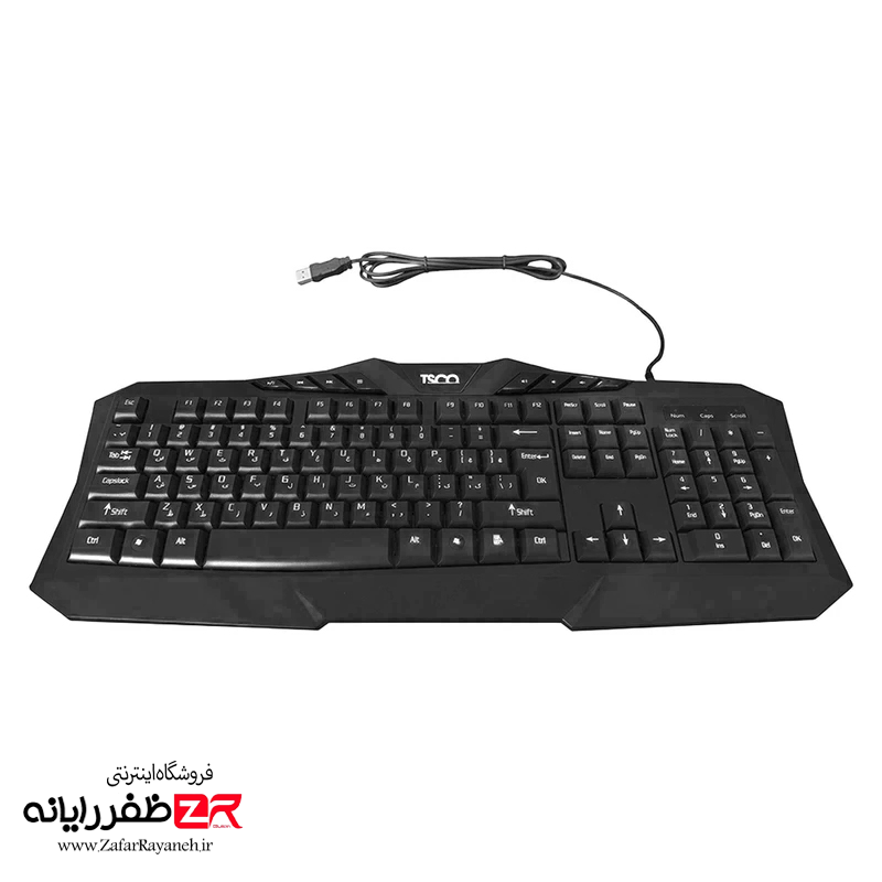 کیبورد با سیم تسکو مدل TSCO TK 8020N
