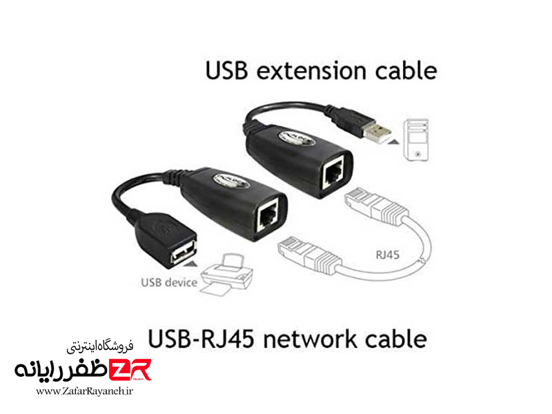 اکستندر افزایش طول 50 متری USB ای نت eNet RJXT