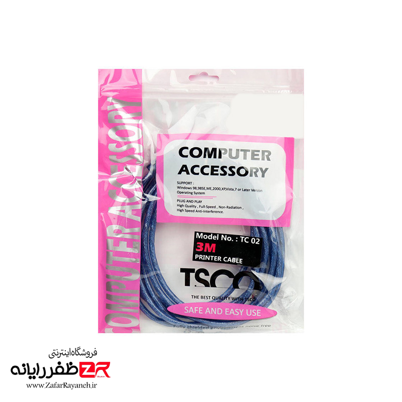 کابل USB پرینتر تسکو مدل TSCO 01 به طول 1.5 متر